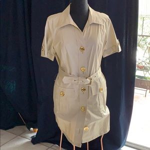 Michael Kors Large Gold Button Dress